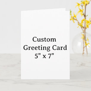 Cartão crie seu próprio simples personalizado 5" x 7" Ver