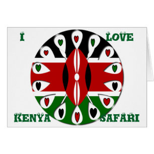Cartão Crie Seus Corações Coloridos No Quênia