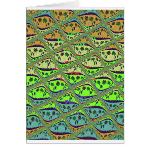 Cartão Crie sua divertida Ilha Floral Retroativa