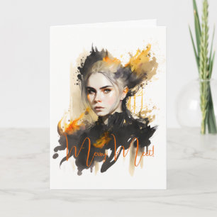 Cartão Crie Sua Própria Bruxa Fiery