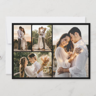 Cartão Crie Sua Própria Colagem de 4 Fotos