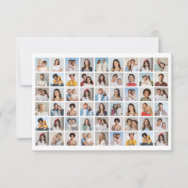 Cartão Crie Sua Própria Colagem de 54 Fotos