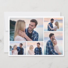 Cartão Crie Sua Própria Colagem de 5 Fotos