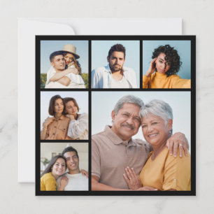 Cartão Crie Sua Própria Colagem de 6 Fotos