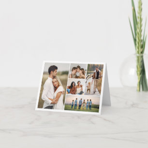 Cartão Crie sua própria colagem de fotos