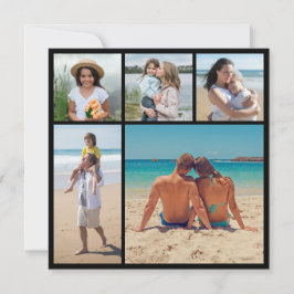 Cartão Crie sua própria colagem de fotos