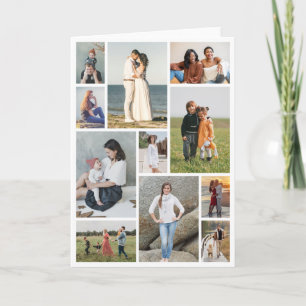 Cartão Crie sua própria colagem de fotos 11
