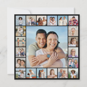 Cartão Crie sua própria colagem de fotos 21