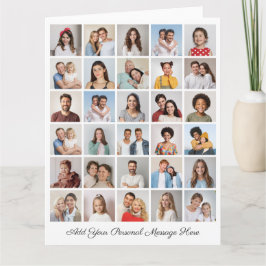 Cartão Crie sua própria colagem de fotos 30 adicione sua