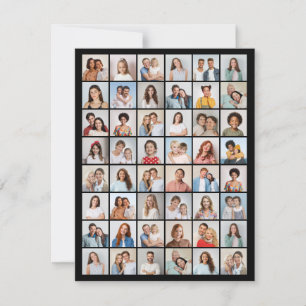 Cartão Crie Sua Própria Colagem De Fotos 48