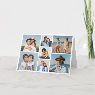Cartão Crie sua própria colagem de fotos 7