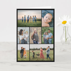 Cartão Crie sua própria colagem de fotos 7