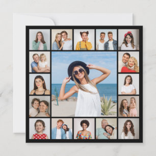 Cartão Crie Sua Própria Colagem de Fotos de Cumprimentos