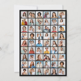 Cartão Crie Sua Própria Colagem de Fotos de Cumprimentos