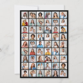 Cartão Crie Sua Própria Colagem de Fotos de Cumprimentos