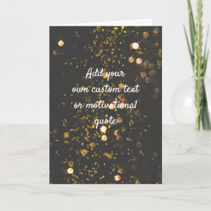 Cartão Crie Sua Própria Cotação Personalizada - Sparkles