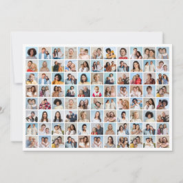 Cartão Crie Sua Própria Saudação de Colagem de 88 Fotos