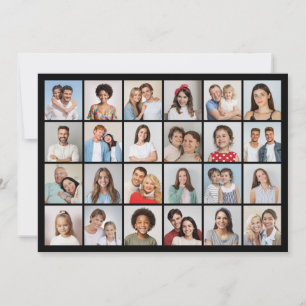 Cartão Crie Sua Própria Saudação De Colagem De Fotografia