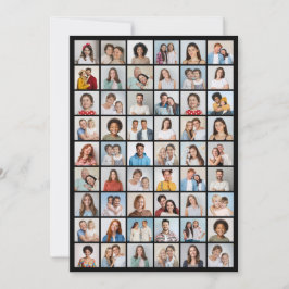 Cartão Crie Sua Própria Saudação De Colagem De Fotografia