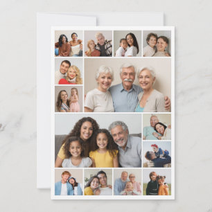Cartão Crie Sua Própria Saudação De Colagem De Fotografia