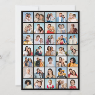 Cartão Crie Sua Própria Saudação De Colagem De Fotos 35
