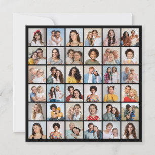 Cartão Crie Sua Própria Saudação De Colagem De Fotos 36
