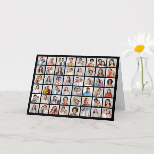 Cartão Crie Sua Própria Saudação De Colagem De Fotos 48