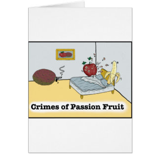 Cartão Crimes da fruta de paixão Zazzle