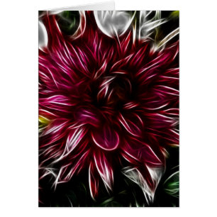 Cartão Crimson Flower