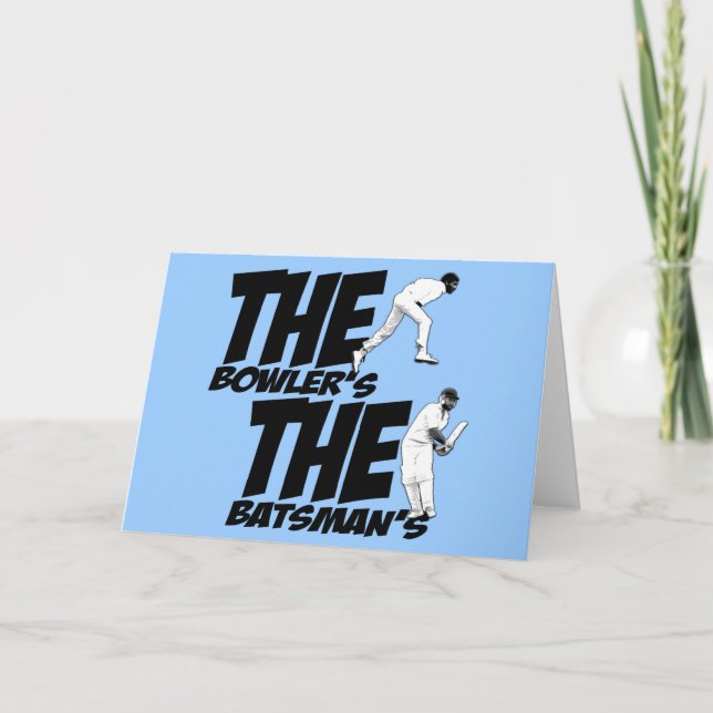 Cartão Críquete engraçado (Frente)