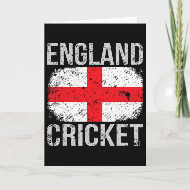 Cartão Críquete Inglaterra (Frente)