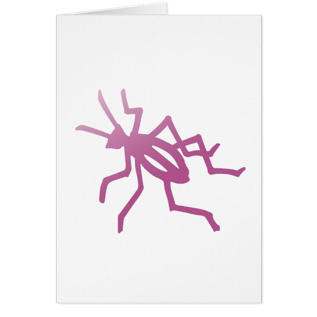 Cartão Críquete Rosa Poetica (Frente)