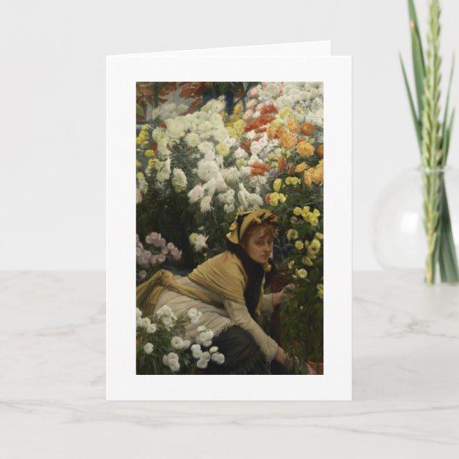 Cartão Crisântemos (vendedor da flor) (Frente)