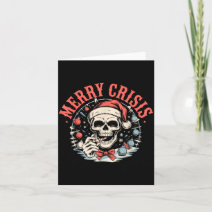 Cartão Crise Alegre Humor Sombrio Sarcástico Natal Gótico