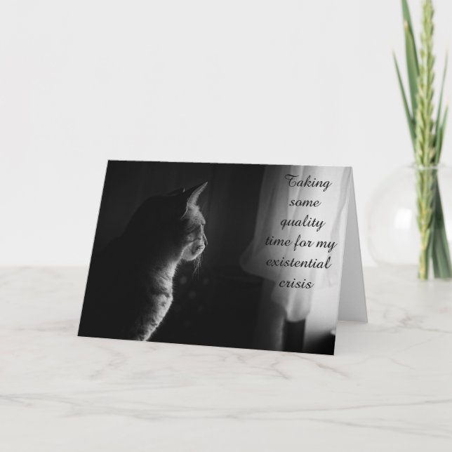 Cartão Crise existencial (Frente)