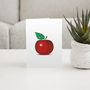 Cartão Crisp Red Apple Note Cards
