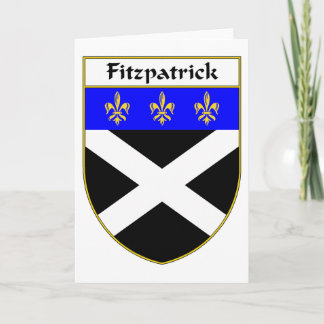 Cartão Crista da brasão/família de Fitzpatrick