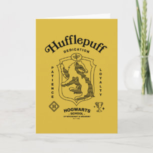 Cartão Crista da Dedicação Paciência Lealdade HUFFLEPUFF™