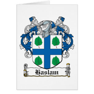 Cartão Crista da família de Haslam