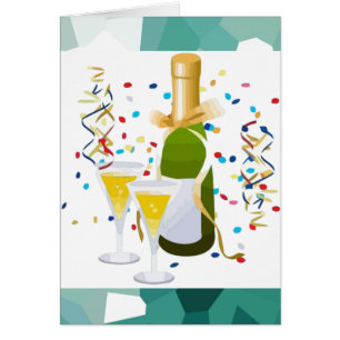 Cartão Cristais Azuis