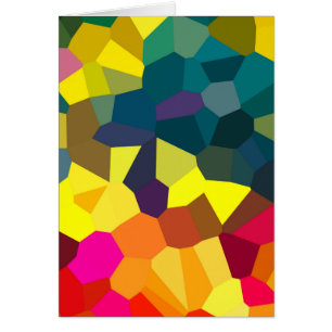 Cartão Cristais Coloridos