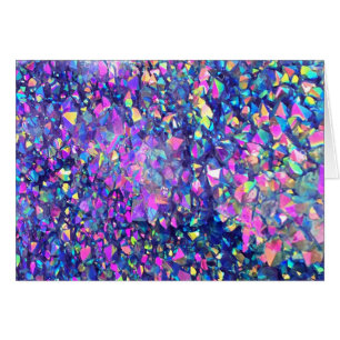 Cartão Cristais de bolhas de queda