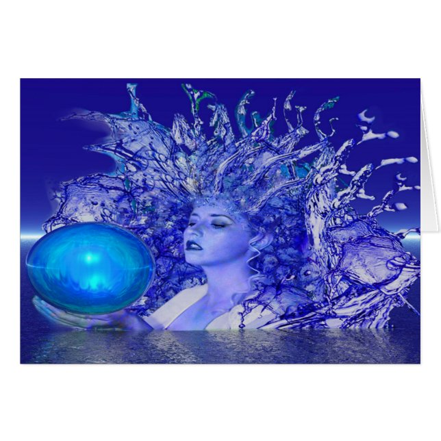 Cartão Cristal Azul (Frente Horizontal)
