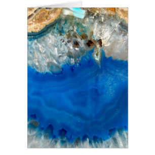 Cartão cristal azul