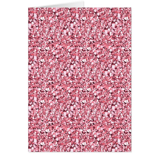 Cartão Cristal Druzy - cor-de-rosa rosa quartzo (Frente)