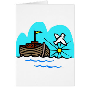 Cartão Cristão artwork_1 da arca de Noah