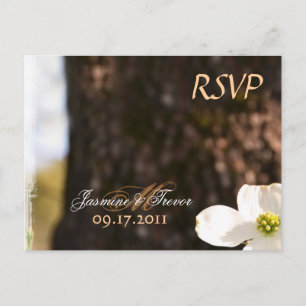 Cartão cristão bonito w/Meals do Dogwood RSVP