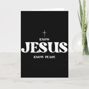 Cartão Cristão Conhece Jesus Conhece Paz Religião Deus Bí