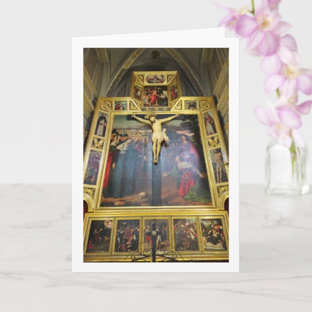 Cartão Cristo Del Fosar, Igreja de San Nicolás, Valência (Orquídea)