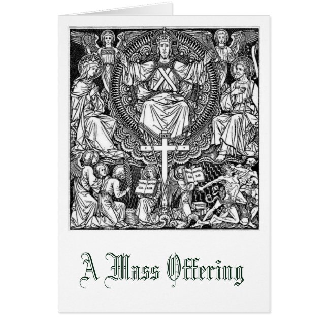 Cartão Cristo do Memorial da Oferta Maciça do Rei (Frente)